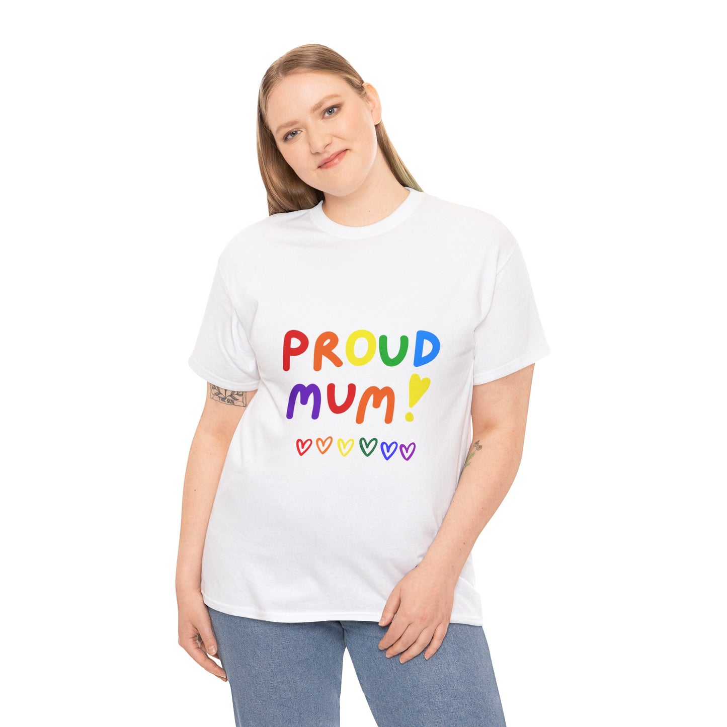 Unisex Heavy Cotton Tee - Proud Mum