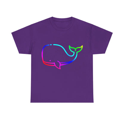 Vibrant, rainbow, colourful whale. Ideal for any animal or wildlife lover.  T-SHIRT Use your imagine, bringing magic and sparkle to your life.