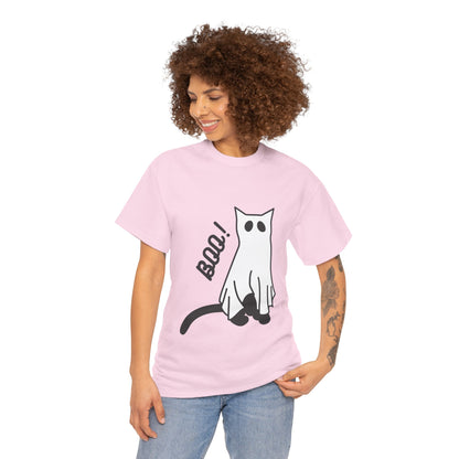 Unisex Heavy Cotton Tee - Boo Cat