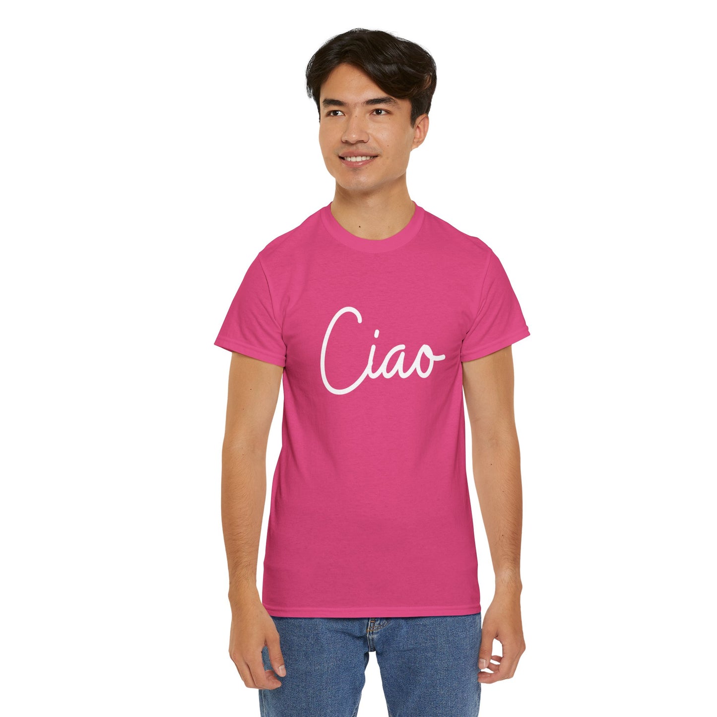 "Ciao" & "Arrivederci" (Italian Greetings) Unisex Heavy Cotton Tee