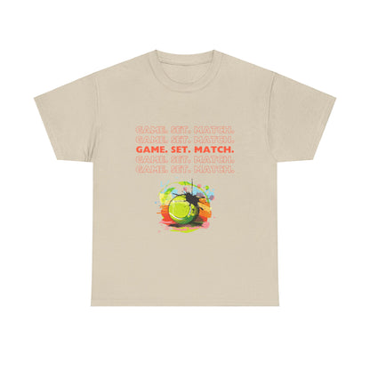 Unisex Heavy Cotton Tee - Game, Set, Match