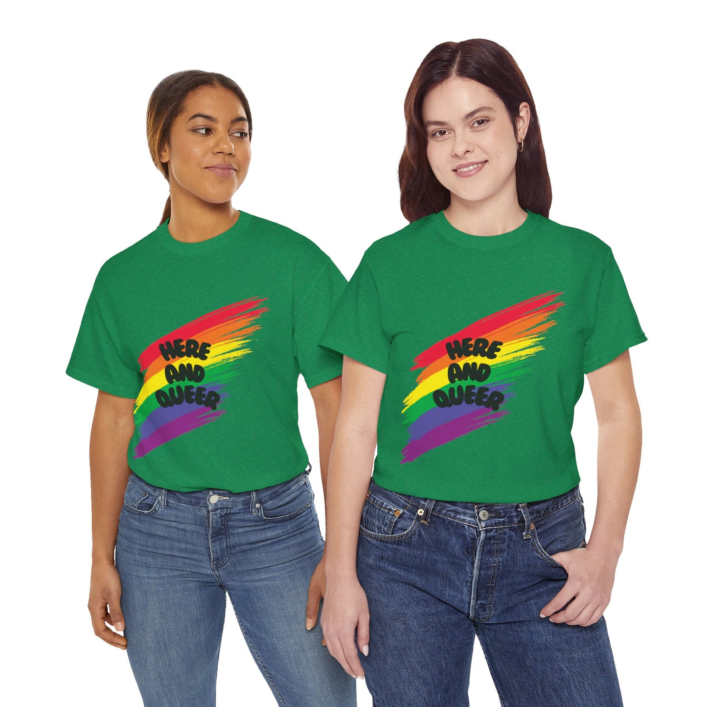 Unisex Heavy Cotton Tee - Here And Queer