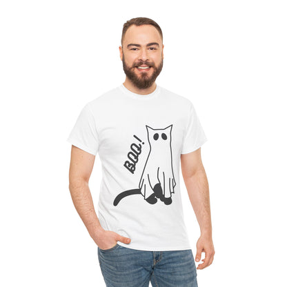 Unisex Heavy Cotton Tee - Boo Cat