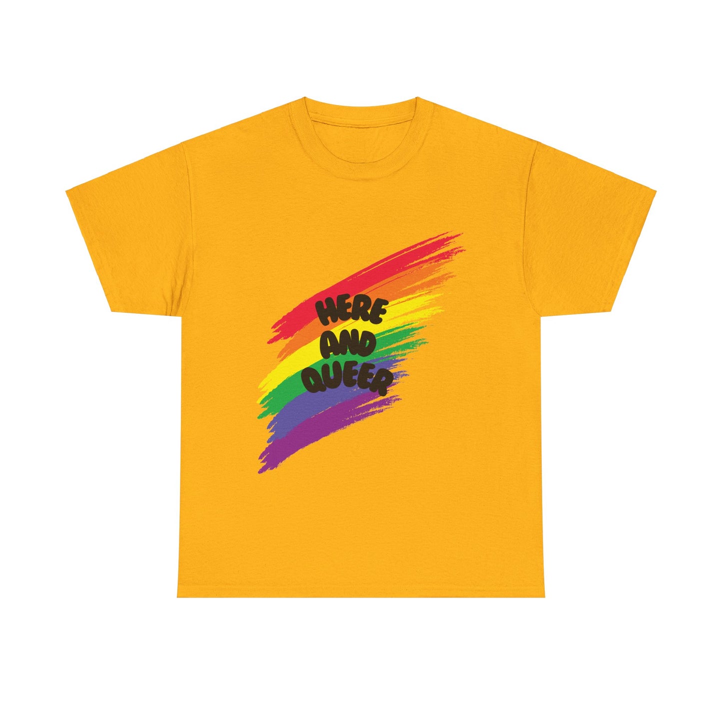 Unisex Heavy Cotton Tee - Here And Queer