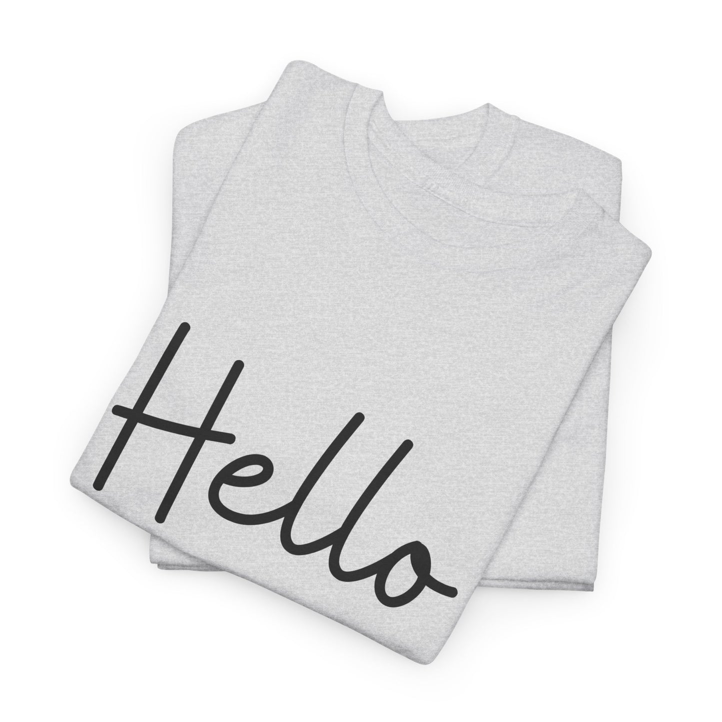 "Hello" & "Goodbye" (English Greeting) Unisex Heavy Cotton Tee