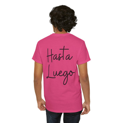 "Hola" & "Hasta Luego" (Spanish Greetings) Unisex Heavy Cotton Tee