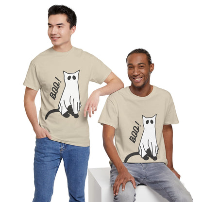 Unisex Heavy Cotton Tee - Boo Cat