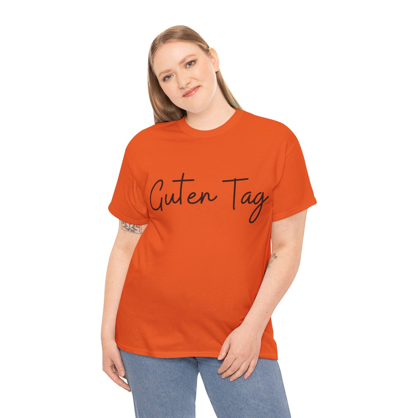 "Guten Tag" (German Greetings) Unisex Heavy Cotton Tee