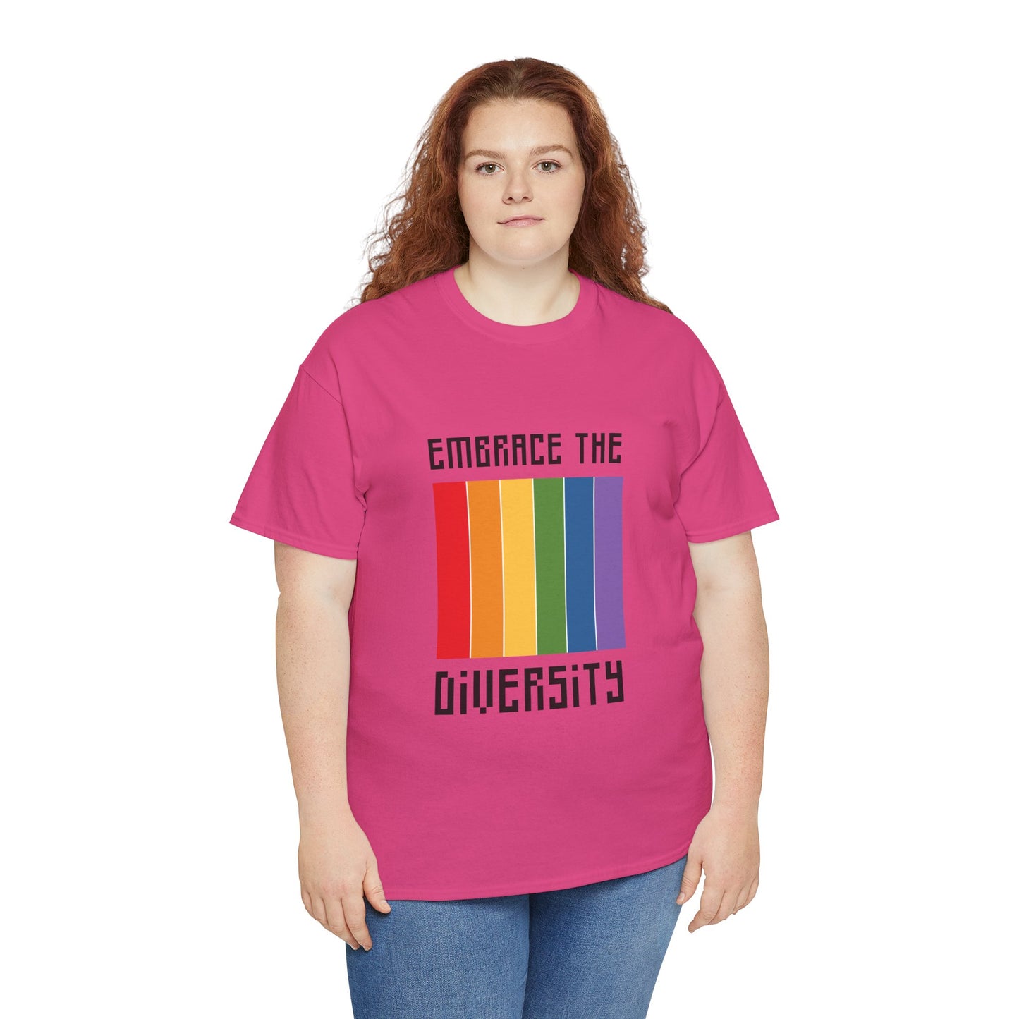 Unisex Heavy Cotton Tee - Embrace The Diversity