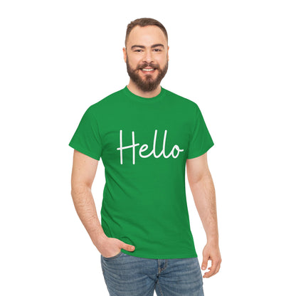 "Hello" & "Goodbye" (English Greetings) Unisex Heavy Cotton Tee