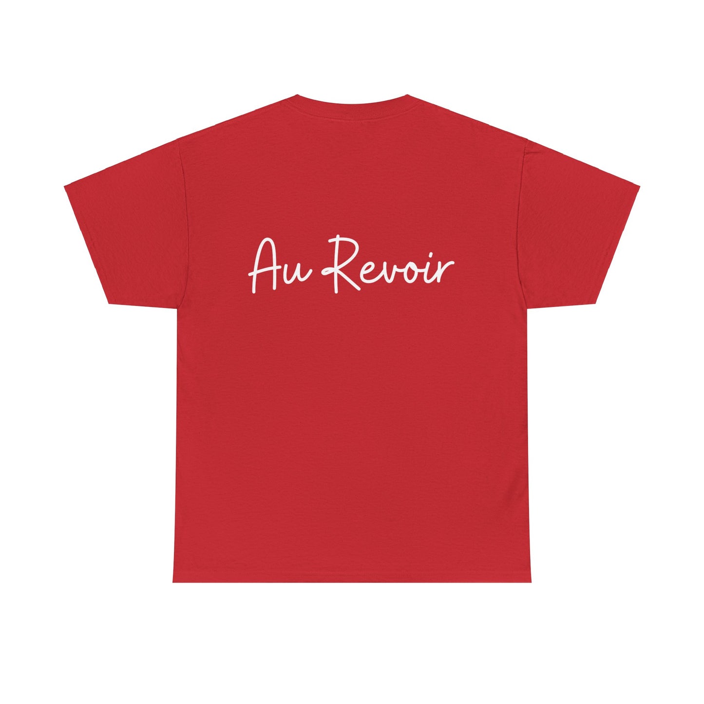 "Bonjour" & "Au Revoir" (French Greetings) Unisex Heavy Cotton Tee