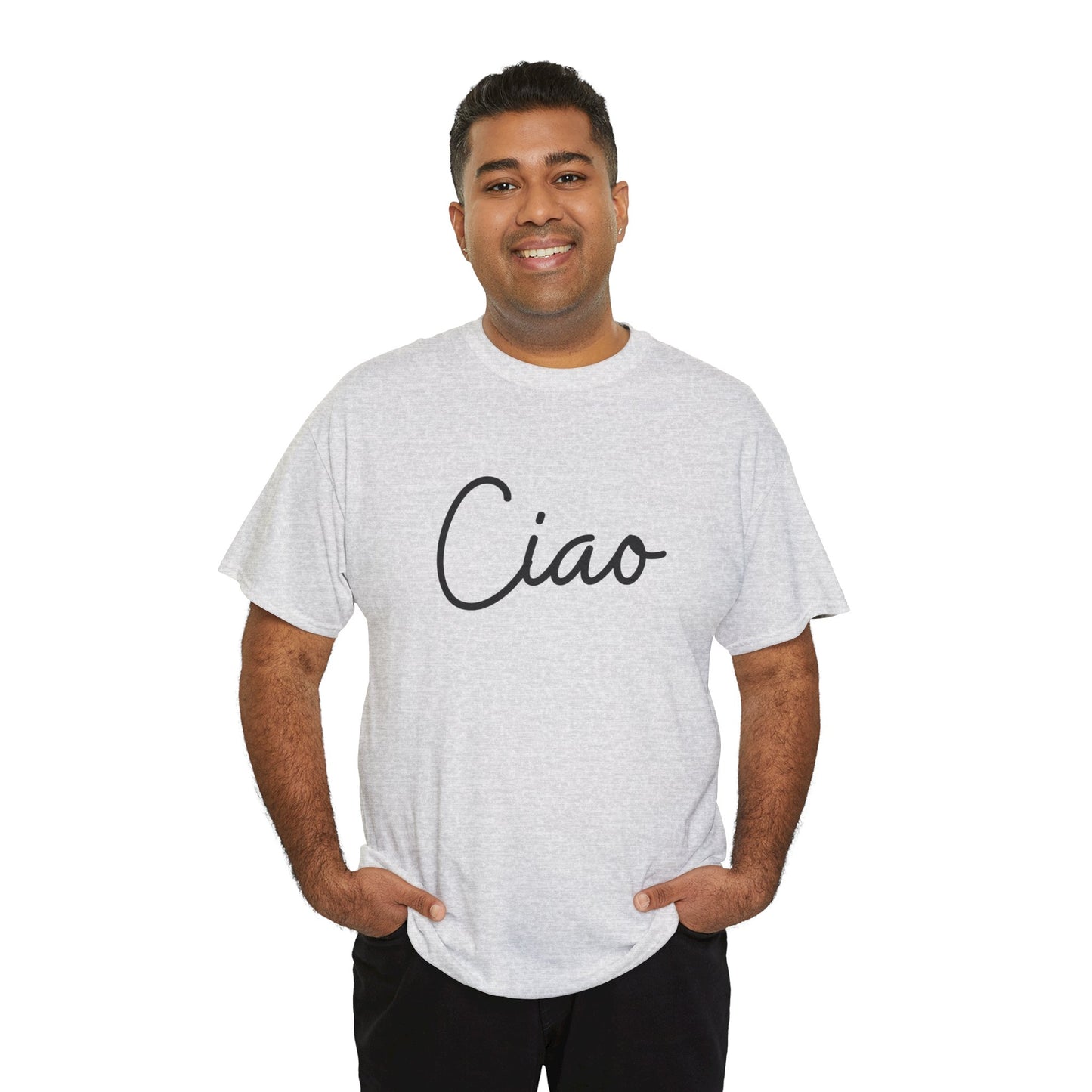 "Ciao" (Italian Greetings) Unisex Heavy Cotton Tee