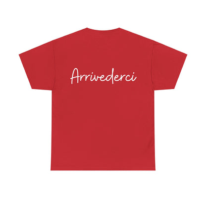 "Ciao" & "Arrivederci" (Italian Greetings) Unisex Heavy Cotton Tee