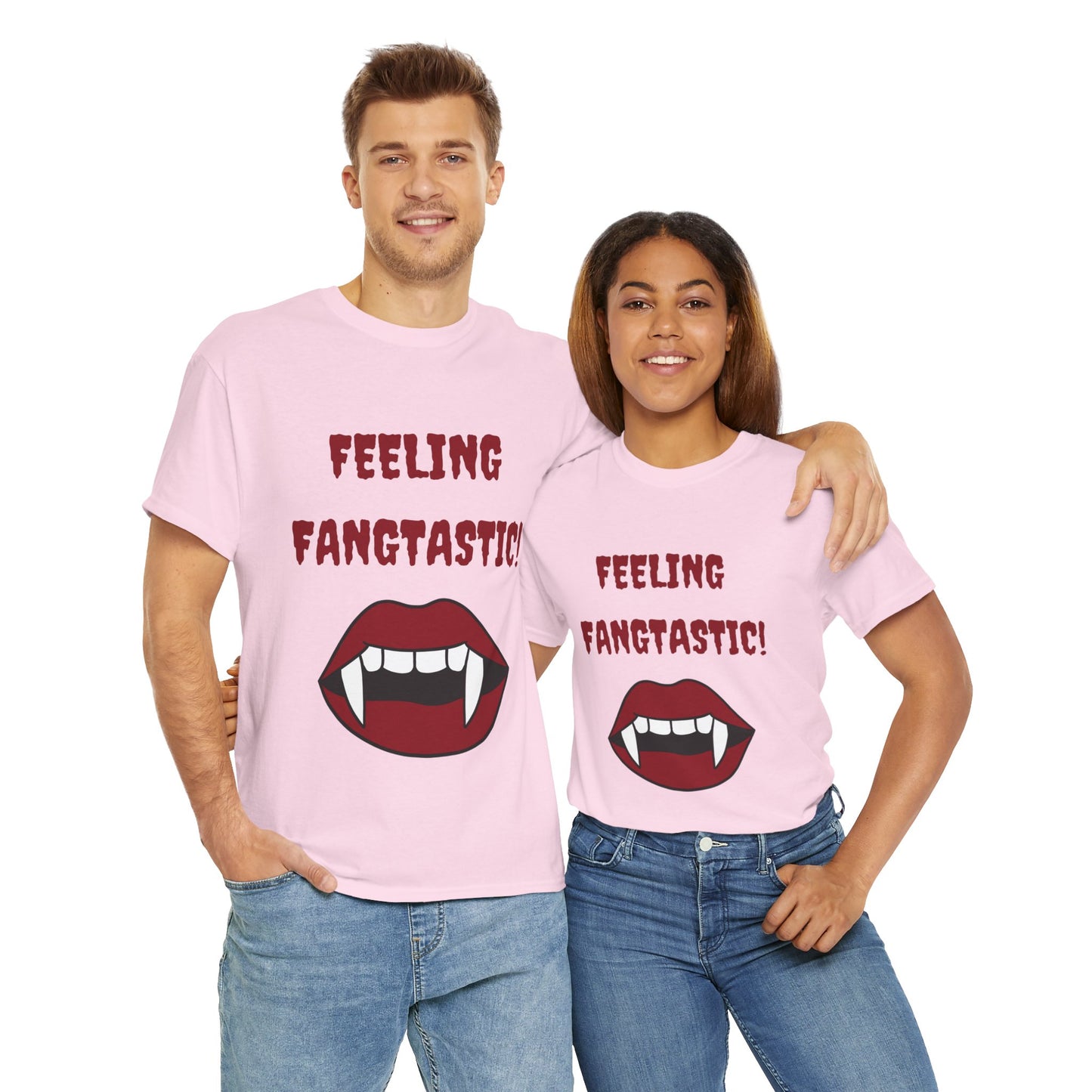 Unisex Heavy Cotton Tee - Feeling Fangtastic