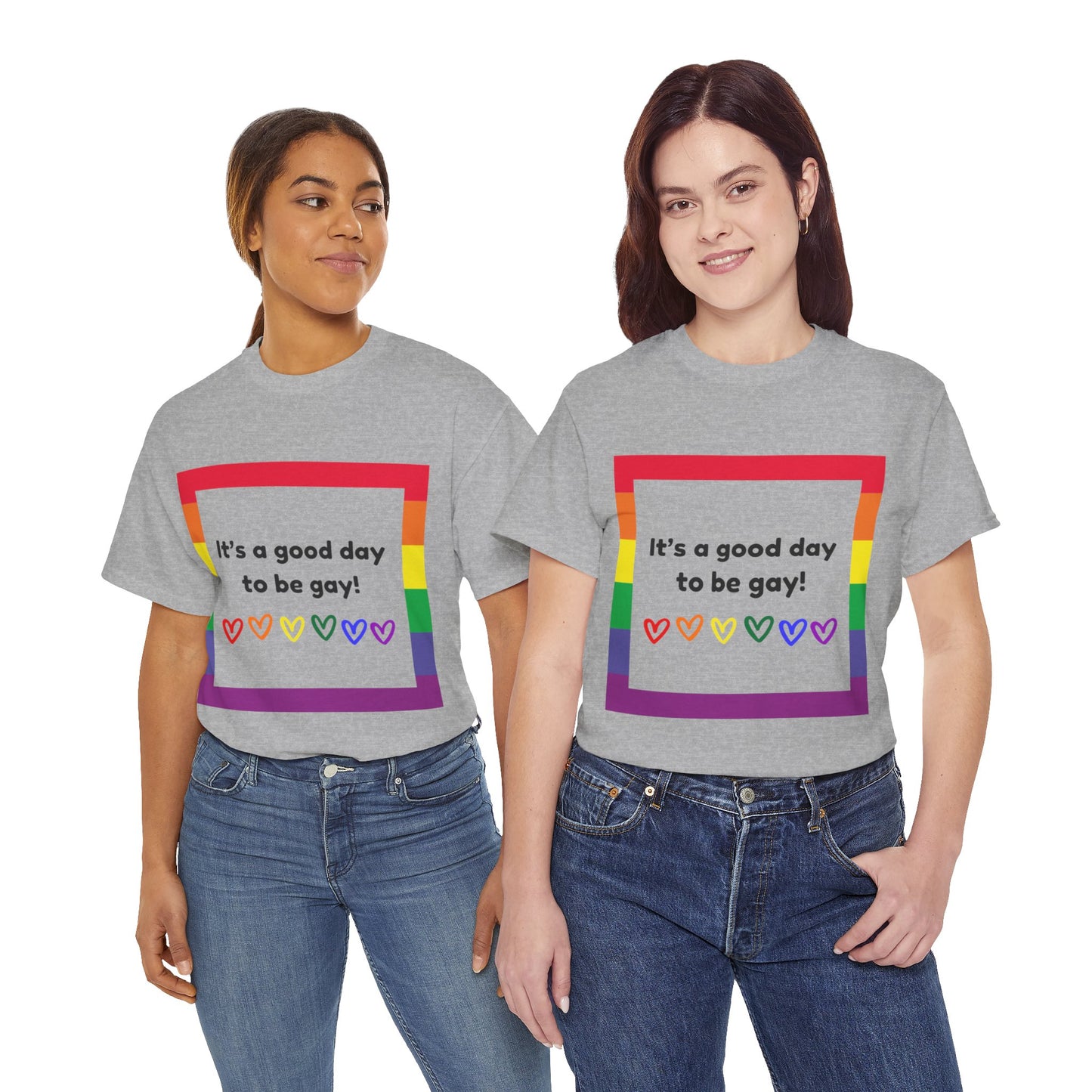 Unisex Heavy Cotton Tee - Good Day To Be Gay