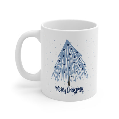 Blue Christmas Tree Mug