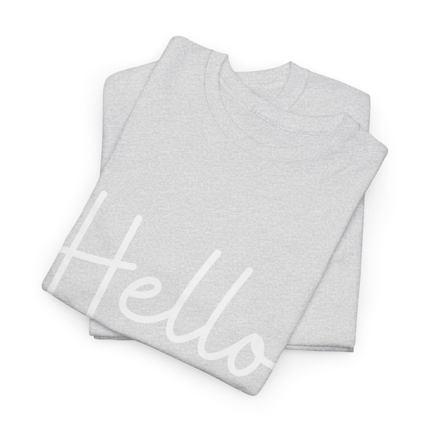 "Hello" & "Goodbye" (English Greetings) Unisex Heavy Cotton Tee