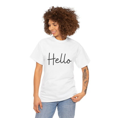 "Hello" & "Goodbye" (English Greeting) Unisex Heavy Cotton Tee