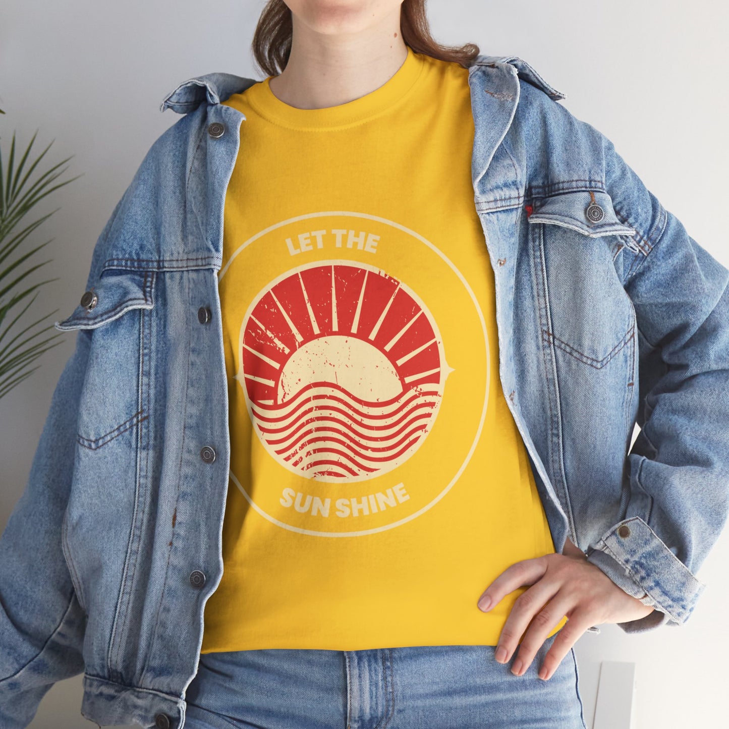 Unisex Heavy Cotton Tee - Let The Sun Shine