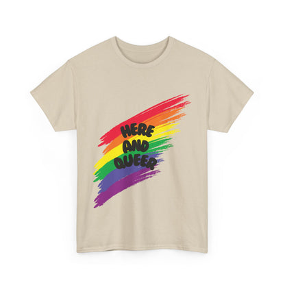 Unisex Heavy Cotton Tee - Here And Queer