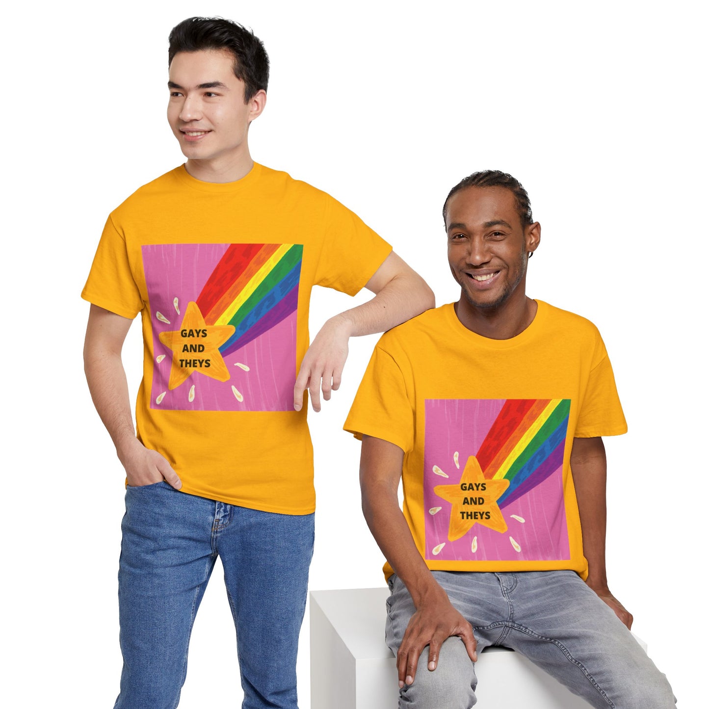 Unisex Heavy Cotton Tee - Gays And Theys