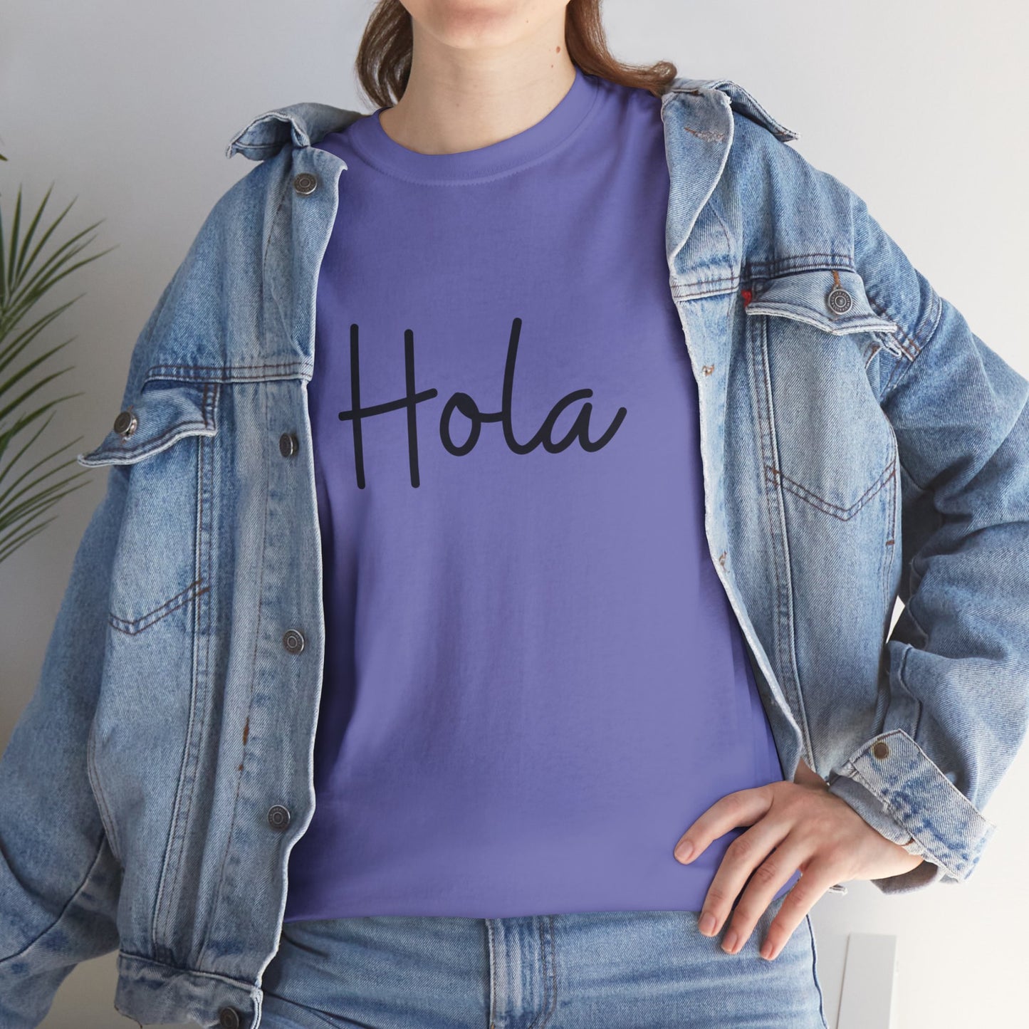 "Hola" & "Hasta Luego" (Spanish Greetings) Unisex Heavy Cotton Tee