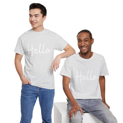 "Hello" & "Goodbye" (English Greetings) Unisex Heavy Cotton Tee