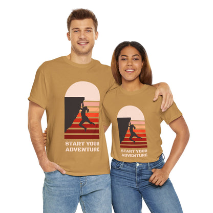 Climbing Adventure 1 - Unisex Heavy Cotton Tee