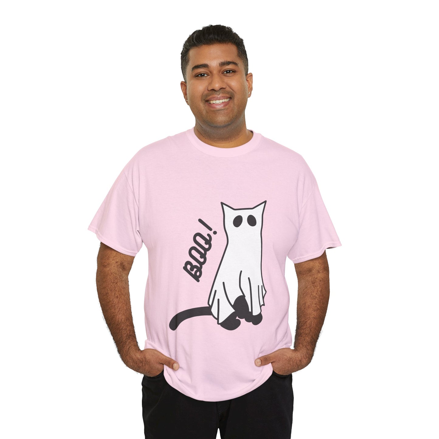 Unisex Heavy Cotton Tee - Boo Cat