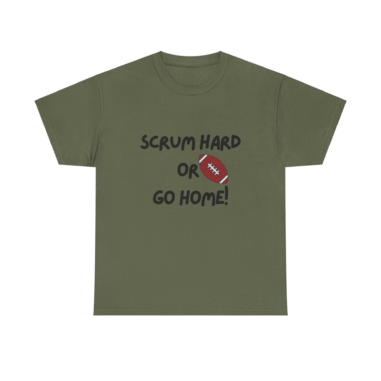 Unisex Heavy Cotton Tee - Scrum Hard Or Go Home