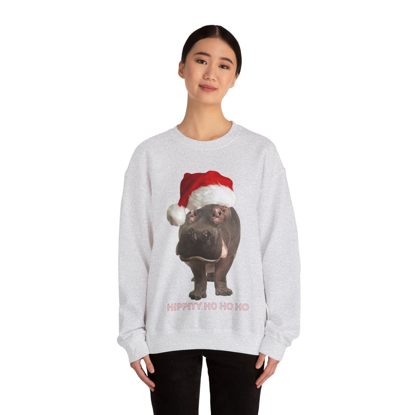 Hippity-Ho Hippo xmas Crewneck Sweatshirt