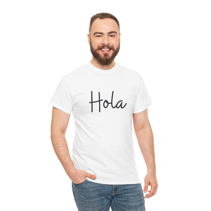 "Hola" & "Hasta Luego" (Spanish Greetings) Unisex Heavy Cotton Tee