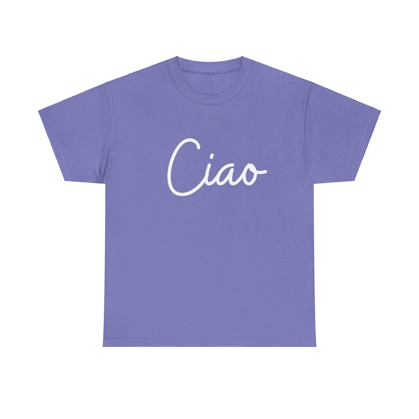 "Ciao" & "Arrivederci" (Italian Greetings) Unisex Heavy Cotton Tee