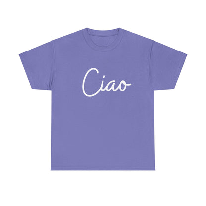 "Ciao" & "Arrivederci" (Italian Greetings) Unisex Heavy Cotton Tee