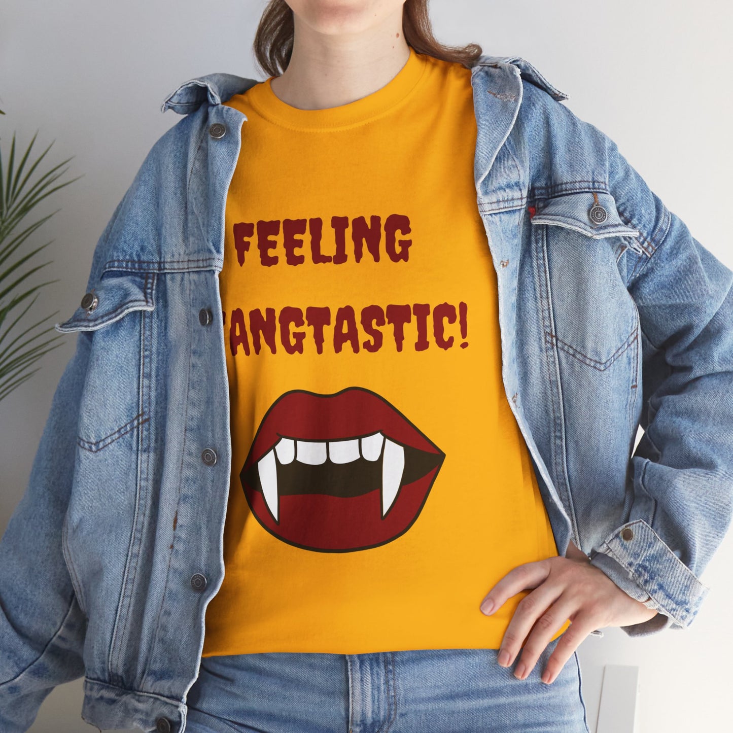 Unisex Heavy Cotton Tee - Feeling Fangtastic