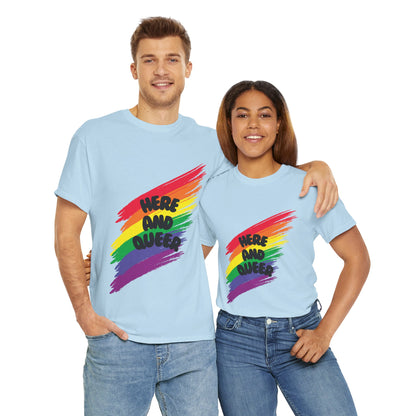 Unisex Heavy Cotton Tee - Here And Queer