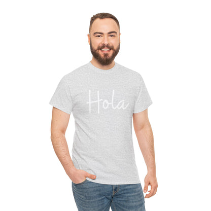 "Hola" & "Hasta Luego" (Spanish Greetings) Unisex Heavy Cotton Tee