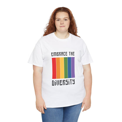 Unisex Heavy Cotton Tee - Embrace The Diversity