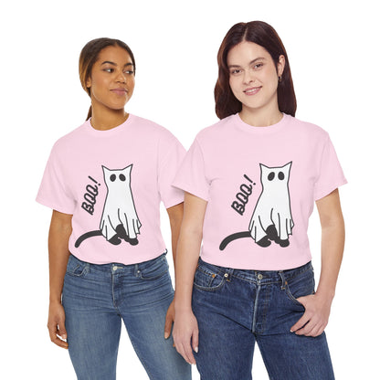 Unisex Heavy Cotton Tee - Boo Cat