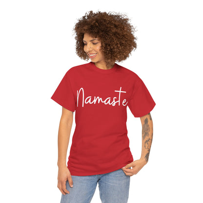 "Namaste" & "Namaste" (Hindi Greetings) Unisex Heavy Cotton Tee