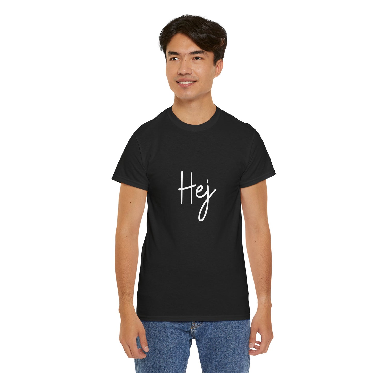 "Hej" & "Farvel" (Danish Greetings) Unisex Heavy Cotton Tee