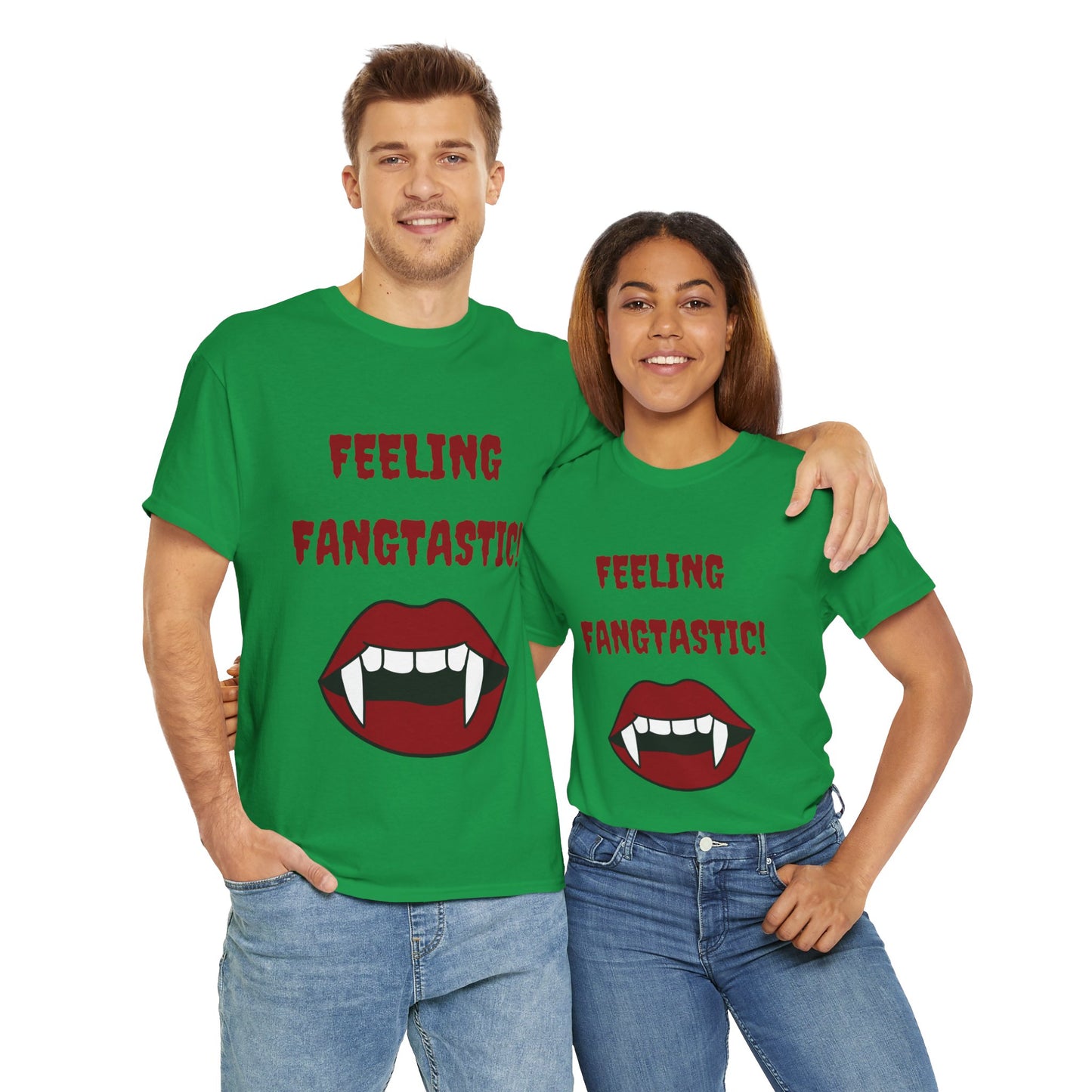 Unisex Heavy Cotton Tee - Feeling Fangtastic