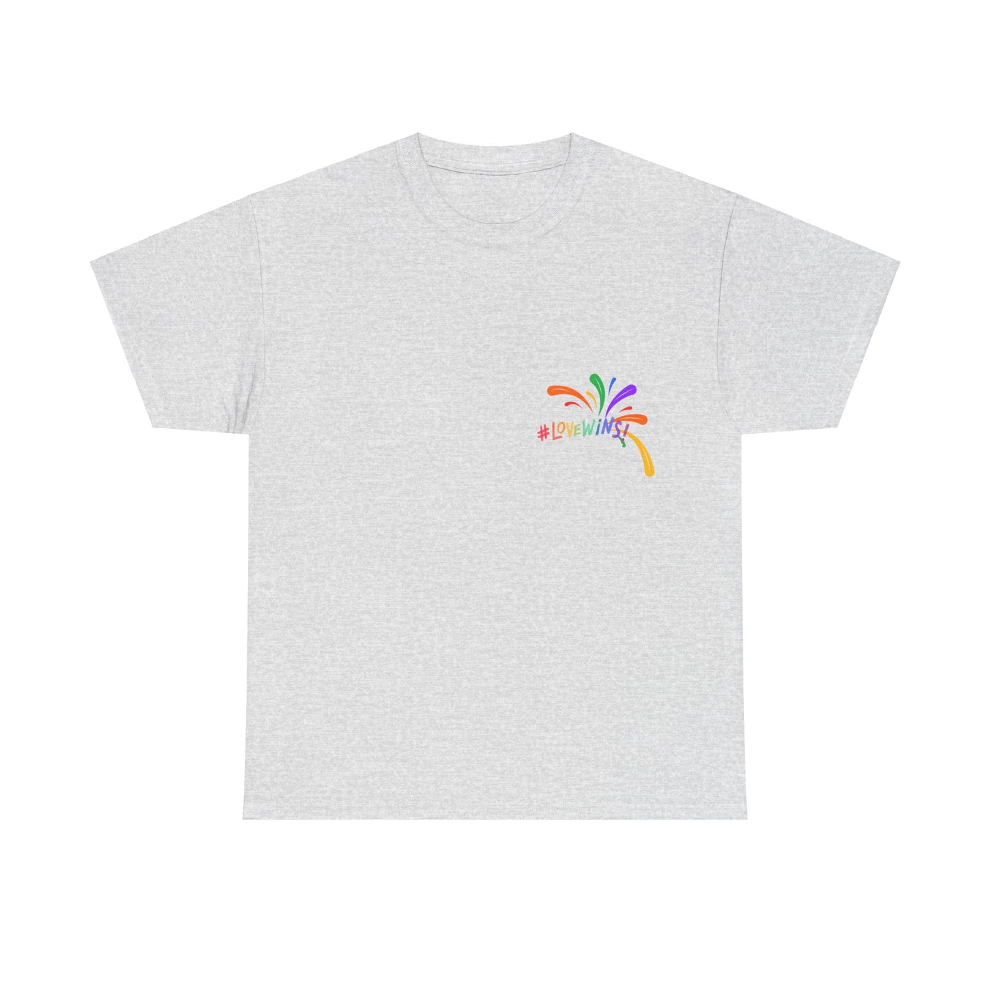 Unisex Heavy Cotton Tee - Love Wins Splatter Mini