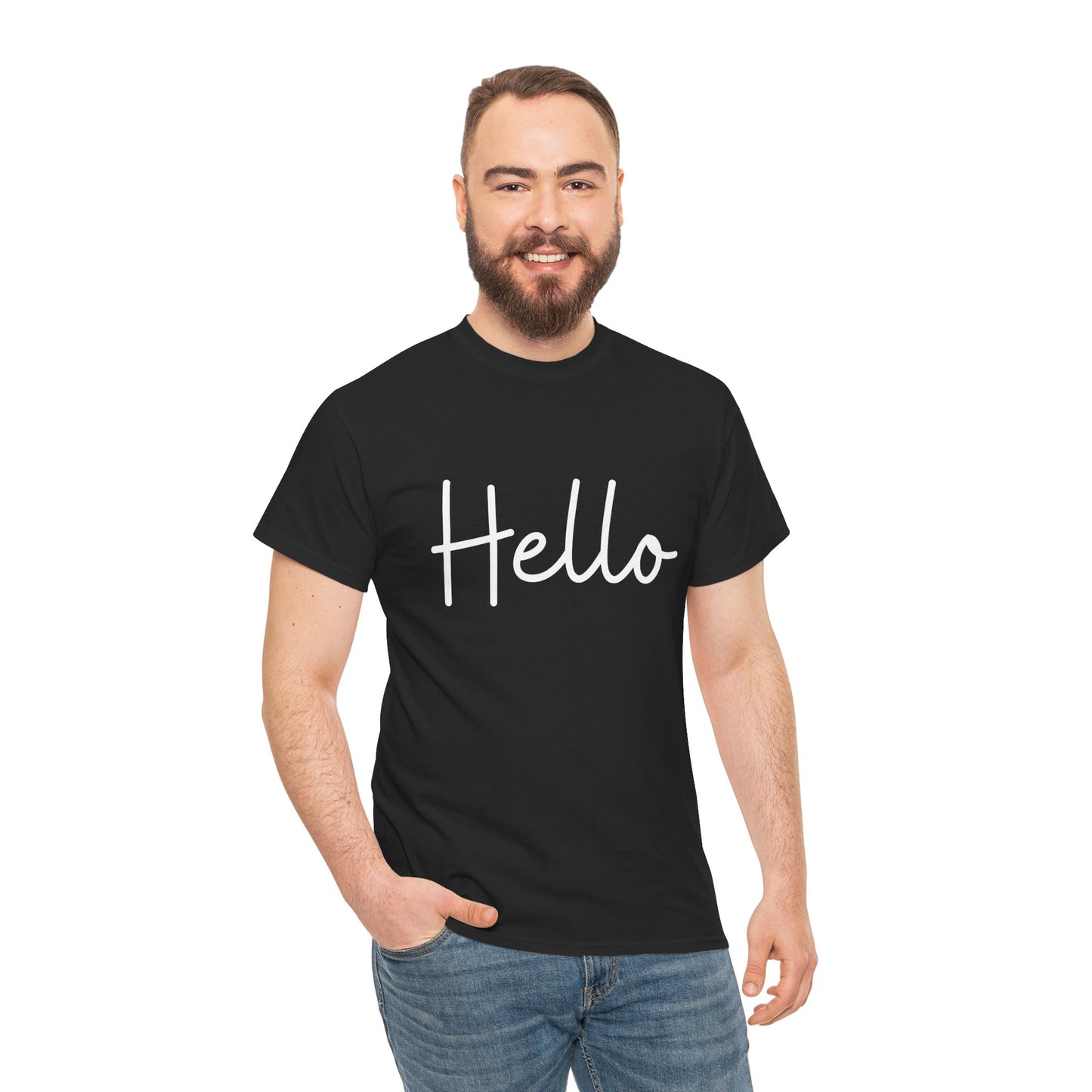 "Hello" & "Goodbye" (English Greetings) Unisex Heavy Cotton Tee