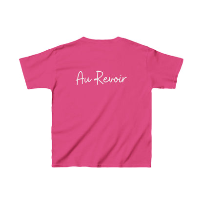 "Bonjour" & "Au Revoir" (French Greetings) Kids Heavy Cotton™ Tee