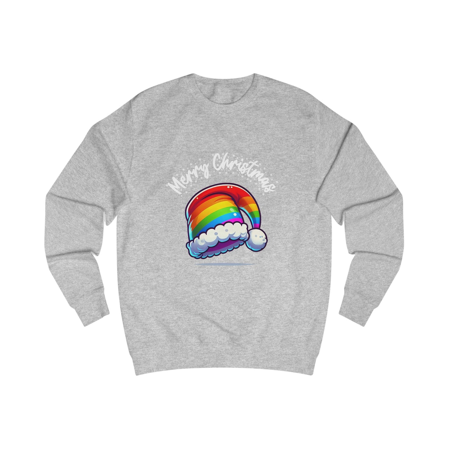 Christmas Rainbow Santa Hat Sweatshirt