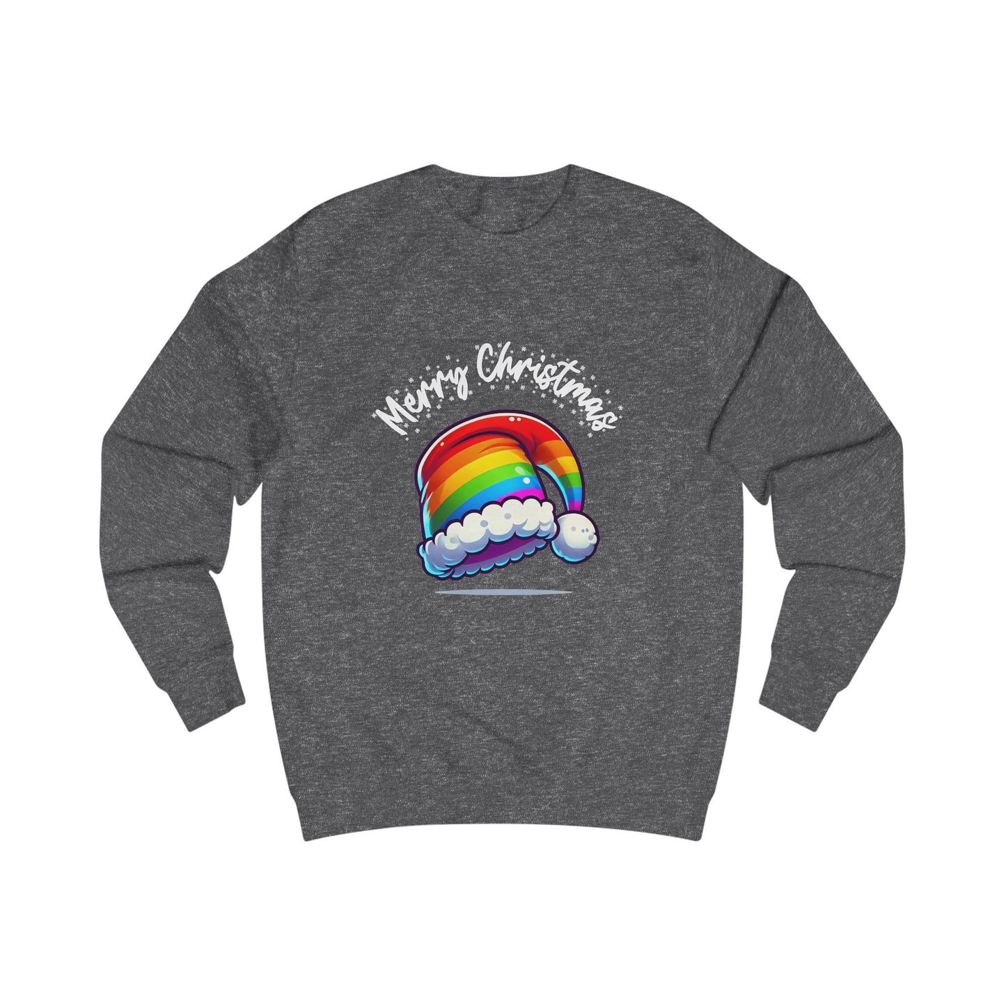 Christmas Rainbow Santa Hat Sweatshirt