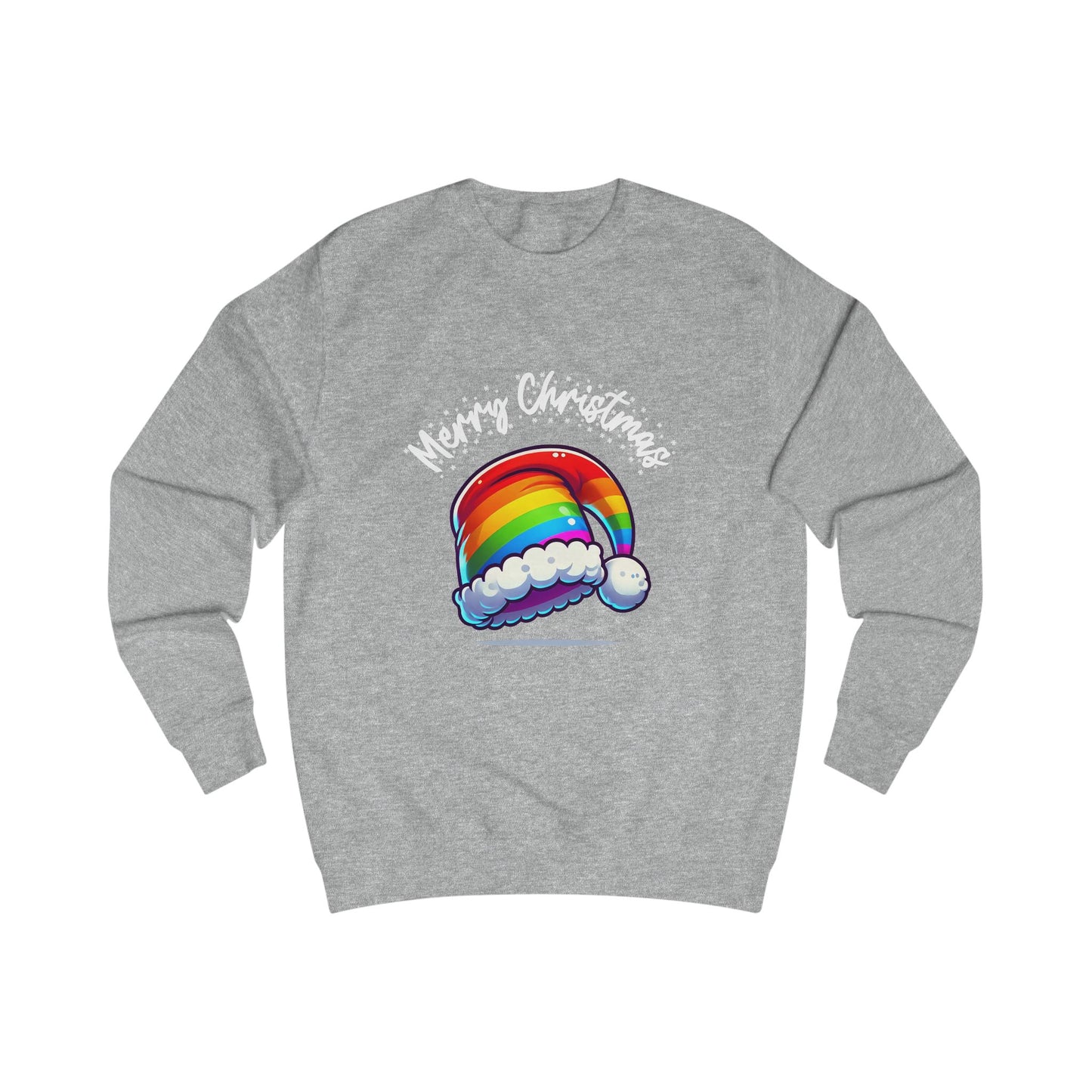 Christmas Rainbow Santa Hat Sweatshirt