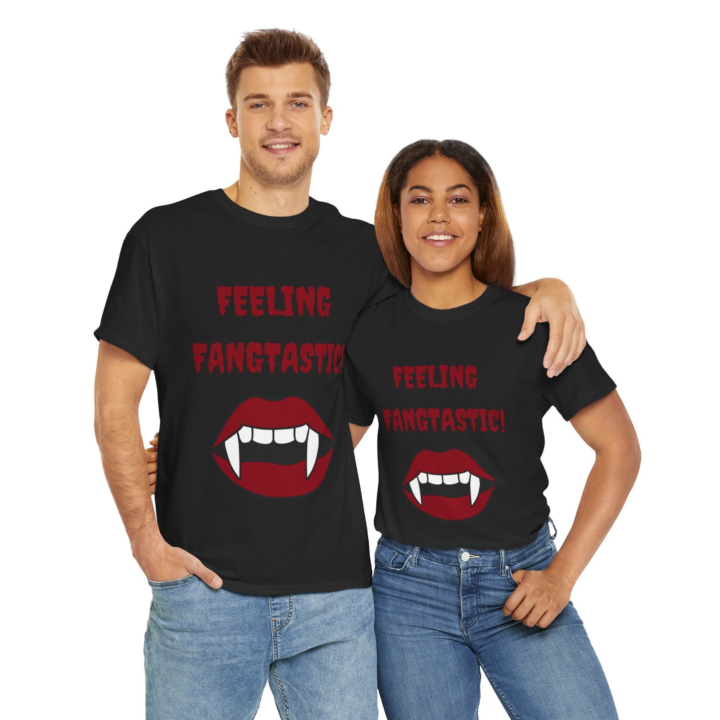 Unisex Heavy Cotton Tee - Feeling Fangtastic