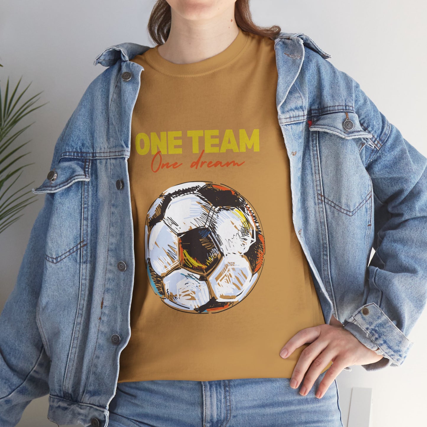 Unisex Heavy Cotton Tee - One Team, One Dream